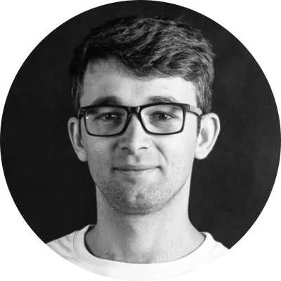 Black & white portrait of Michał Suski