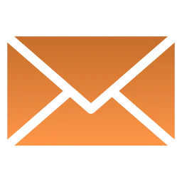 An orange icon depicting an envelope.